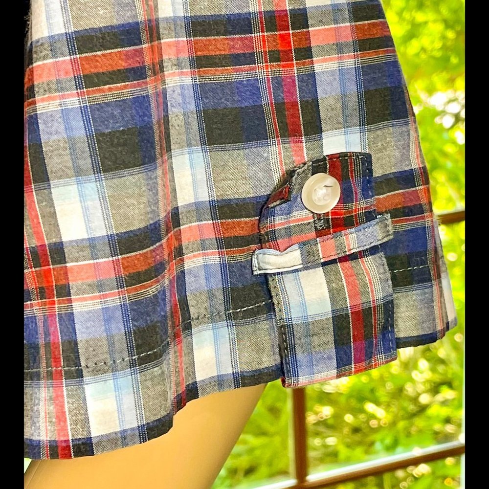▪️NO RETREAT▪️'BEN' White Plaid Button Down Shirt - Picture 5 of 7